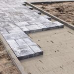 New walkway installed with modern stone pavers in the St. Louis metro area